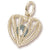 March Birthstone Charm in 10k Yellow Gold