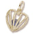 September Birthstone Charm in 10k Yellow Gold