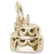 Cake charm in Yellow Gold Plated hide-image