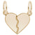 Heart Charm In Yellow Gold