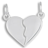 Heart charm in Sterling Silver hide-image