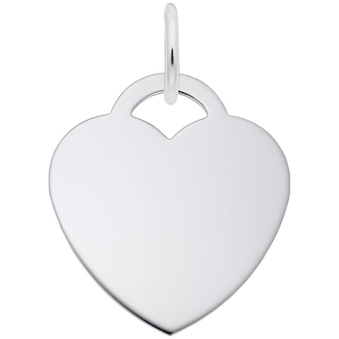 Large Heart - Classic Charm In Sterling Silver