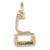 Telluride Gondola Charm in 10k Yellow Gold hide-image