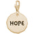 Tag- Hope Charm in Yellow Gold Plated