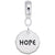 Tag- Hope Charm Dangle Bead In Sterling Silver