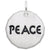 Tag- Peace Charm In Sterling Silver