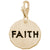 Tag- Faith Charm in Yellow Gold Plated