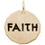 Tag- Faith Charm in Yellow Gold Plated