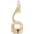 Telluride Gondola W/Black Logo Charm in Yellow Gold Plated