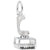 Telluride Moving Gondola W/Bot Charm In 14K White Gold