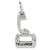 Telluride Moving Gondola W/Bot charm in 14K White Gold hide-image