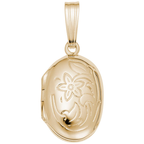 Locket Charm In Yellow Gold