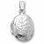 Locket charm in 14K White Gold hide-image