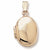 Locket charm in Yellow Gold Plated hide-image