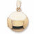 Locket charm in Yellow Gold Plated hide-image