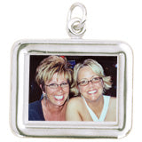Rectangle charm in Sterling Silver hide-image