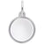 Photoart Circle Charm In Sterling Silver