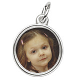 Photoart Circle charm in Sterling Silver hide-image