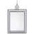 Photoart Sm Rect Vertical Charm In Sterling Silver