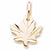 Maple Leaf charm in Yellow Gold Plated hide-image