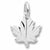 Maple Leaf - Satin charm in Sterling Silver hide-image