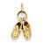 14k Gold Baby Shoes Charm hide-image