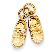 14k Gold Baby Shoes Charm hide-image