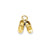Baby Shoes Charm in 14k Gold