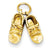 14k Gold Baby Shoes Charm hide-image
