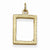 14k Gold Small Picture Frame Pendant, Pendants for Necklace