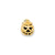 Enamel Moveable Jack-o-Lantern Charm in 14k Gold