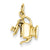 14k Gold 3-D Tea Pot Charm hide-image