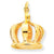 14k Gold Crown Charm hide-image