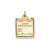 Enameled Pink Engravable Birth Certificate Charm in 14k Gold