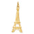 Eiffel Tower Charm in 14k Gold