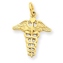 14k Gold Caduceus Charm hide-image