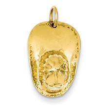 14k Gold 3-D Large Fireman's Hat Charm hide-image