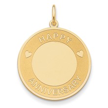 14k Gold Happy Anniversary Charm hide-image