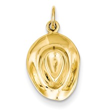 14k Gold Hat Charm hide-image