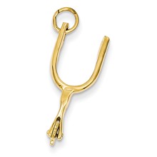 14k Gold Moveable Spur Charm hide-image