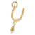 14k Gold Moveable Spur Charm hide-image