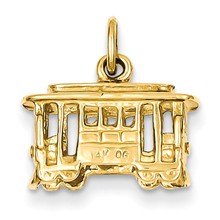 14k Gold Cable Car Charm hide-image