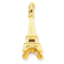 14k Gold Eiffel Tower Charm hide-image