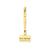 3-D Gavel Charm in 14k Gold