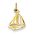 14k Gold Sailboat Charm hide-image