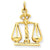 14k Gold Scales Of Justice Charm hide-image