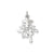 Long Life Charm in 14k White Gold