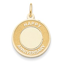 14k Gold Happy Anniversary Charm hide-image