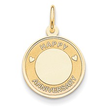 14k Gold Happy Anniversary Charm hide-image