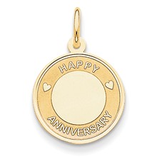 14k Gold Happy Anniversary Charm hide-image